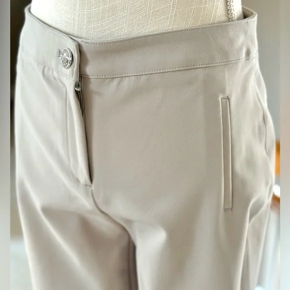 EUC‎ Rachel Zoe Mid Rise Straight Leg Beige Pants Size 4 - Picture 2 of 15